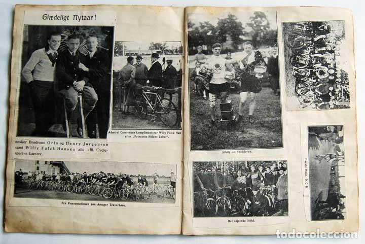 Coleccionismo deportivo: Libreta con recortes de prensa de los a&ntilde;os 20 de ciclistas daneses - Foto 5