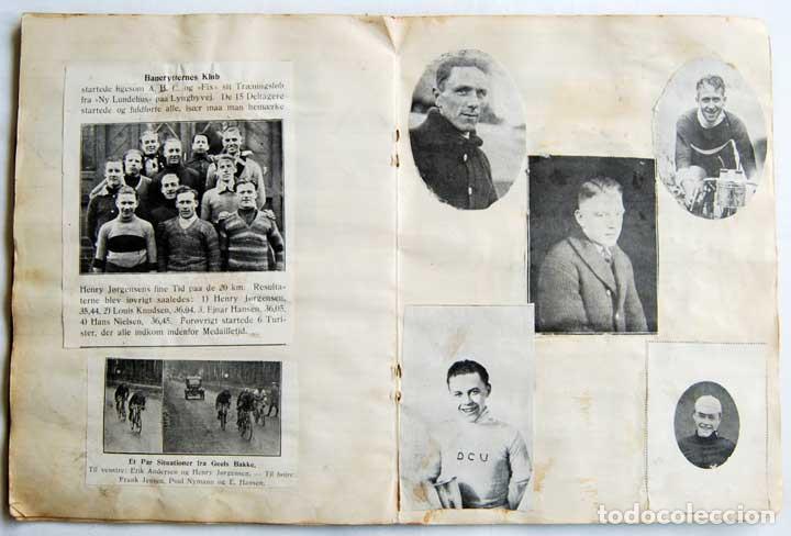 Coleccionismo deportivo: Libreta con recortes de prensa de los a&ntilde;os 20 de ciclistas daneses - Foto 10