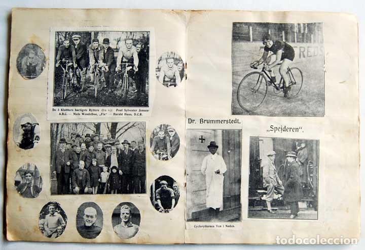 Coleccionismo deportivo: Libreta con recortes de prensa de los a&ntilde;os 20 de ciclistas daneses - Foto 11