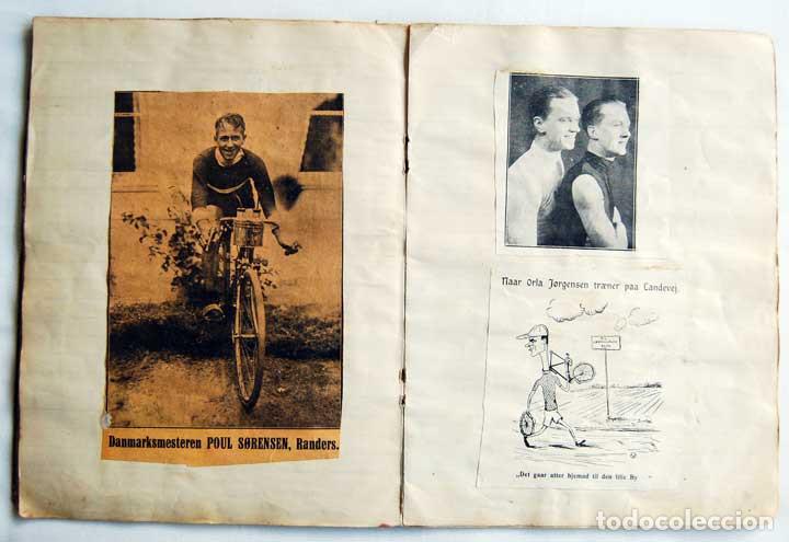 Coleccionismo deportivo: Libreta con recortes de prensa de los a&ntilde;os 20 de ciclistas daneses - Foto 12