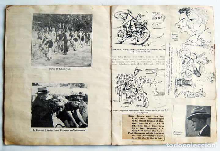 Coleccionismo deportivo: Libreta con recortes de prensa de los a&ntilde;os 20 de ciclistas daneses - Foto 14
