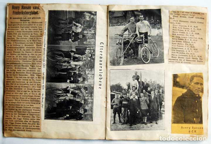 Coleccionismo deportivo: Libreta con recortes de prensa de los a&ntilde;os 20 de ciclistas daneses - Foto 15