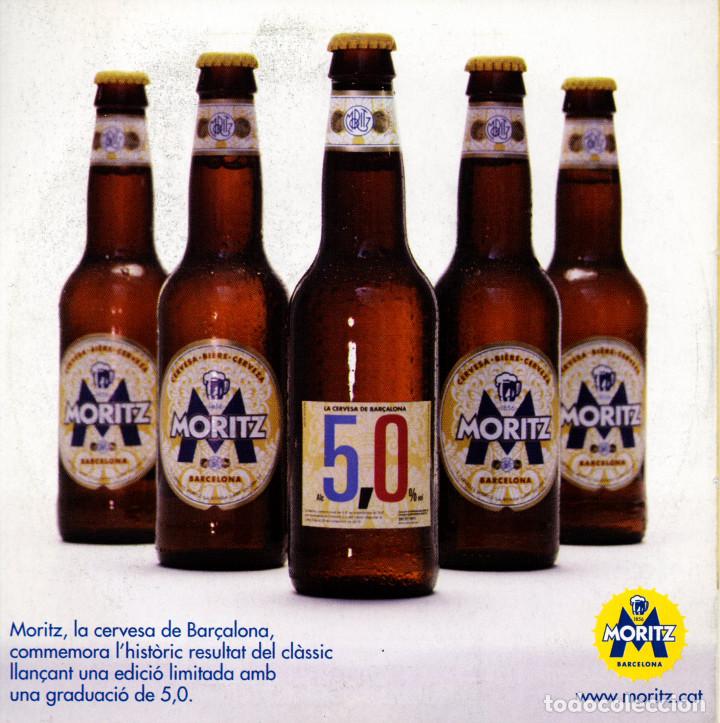 Coleccionismo deportivo: DVD BAR&Ccedil;A-MADRID 2010 - PERIODICO ARA + CERVEZA MORITZ - Foto 2