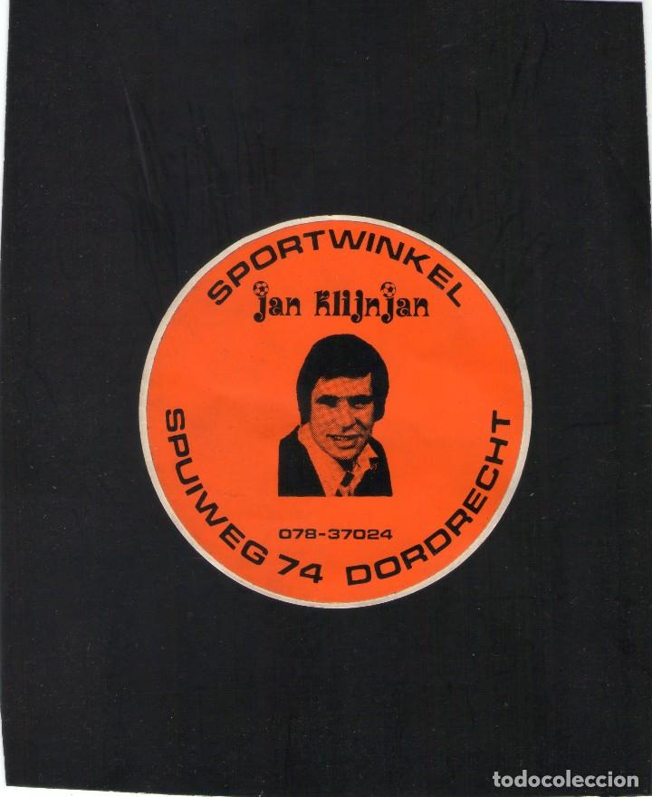 Sports collectibles: ADHESIVO - SPORTWINKEL JAN KLIJNJAN - DORDRECHT - A&Ntilde;OS 70.