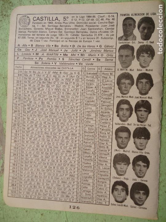 Sports collectibles: antigua hoja futbol - FOTOS DE JUGADORES EQUIPO ALINEACION CLUB CASTILLA