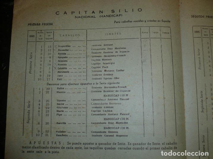 Coleccionismo deportivo: VIII CONCURSO HIPICO JAEN PROGRAMA DIA 21-10-1949 - Foto 4
