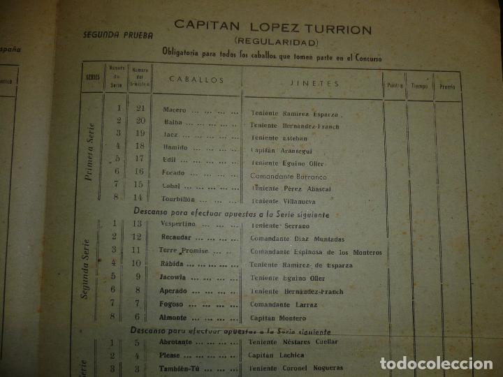 Coleccionismo deportivo: VIII CONCURSO HIPICO JAEN PROGRAMA DIA 21-10-1949 - Foto 5
