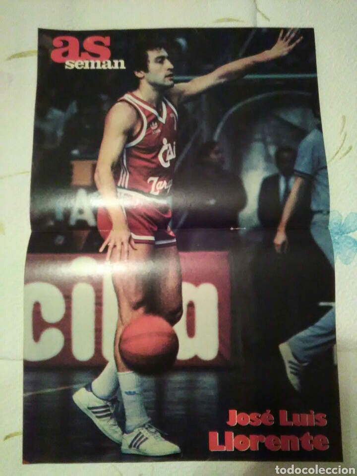 Coleccionismo deportivo: P&oacute;ster ACB Jos&eacute; Luis llorente - as 42x28 - Foto 1