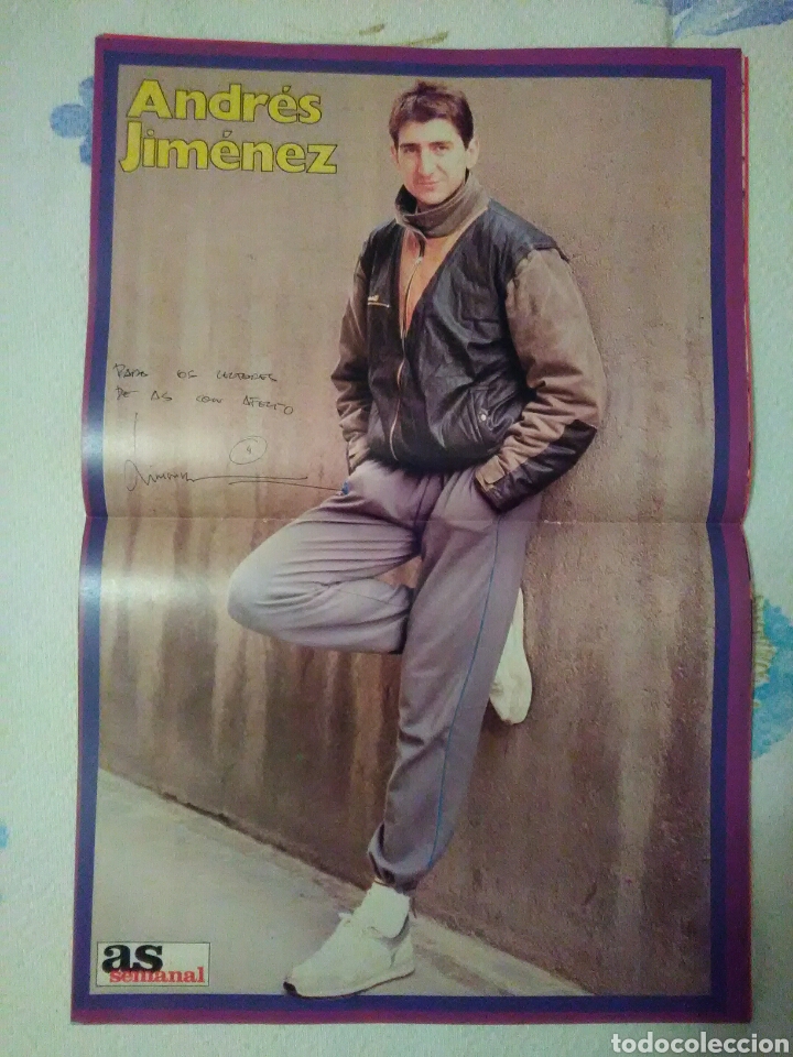 Coleccionismo deportivo: P&oacute;ster ACB Andr&eacute;s Jim&eacute;nez - as 42x28 - Foto 1