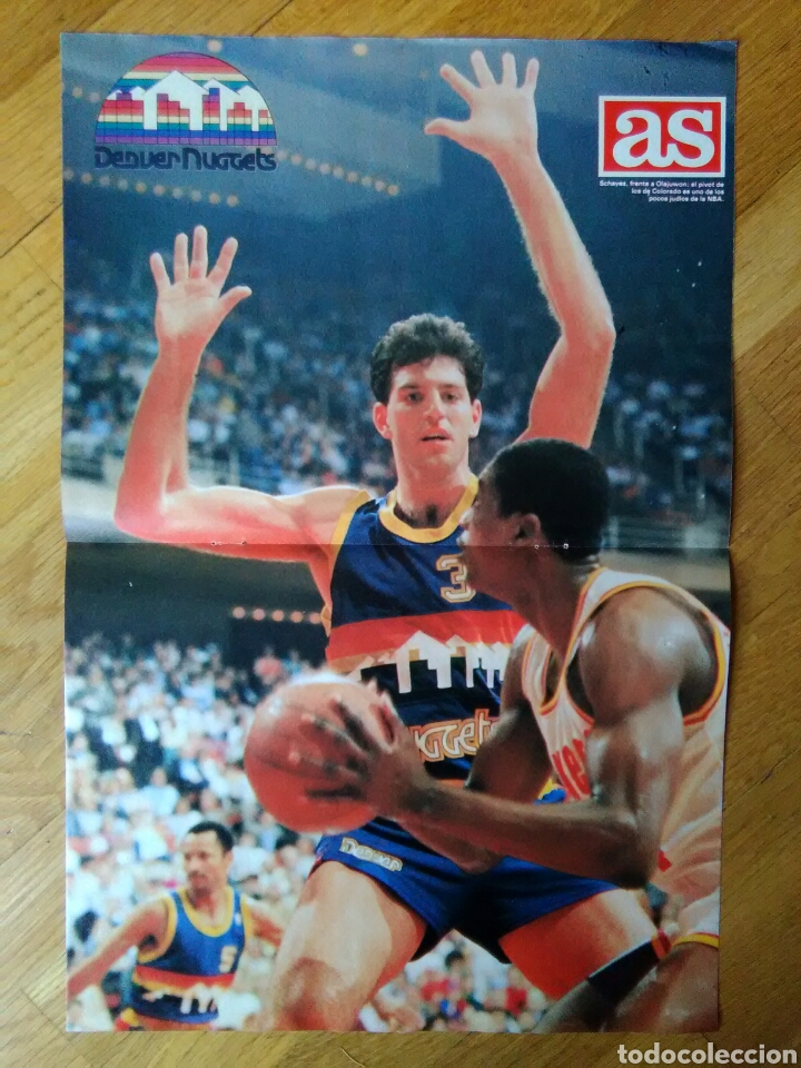 Coleccionismo deportivo: P&oacute;ster NBA AS 42X28 - denver nuggets - Foto 1