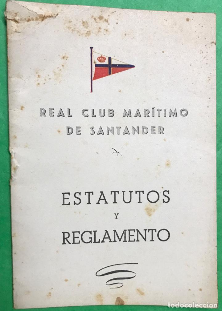 Collectionnisme sportif: Real Club Mar&iacute;timo de Santander - Estatutos y Reglamento - A&ntilde;o 1943