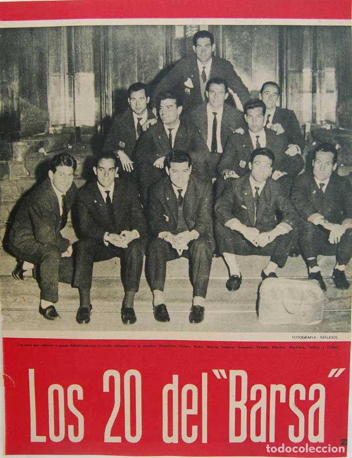 Collectionnisme sportif: Los 20 del Barsa. Art&iacute;culo de Alfredo Rueda de la Gaceta Ilustrada 1959. C.F. Barcelona