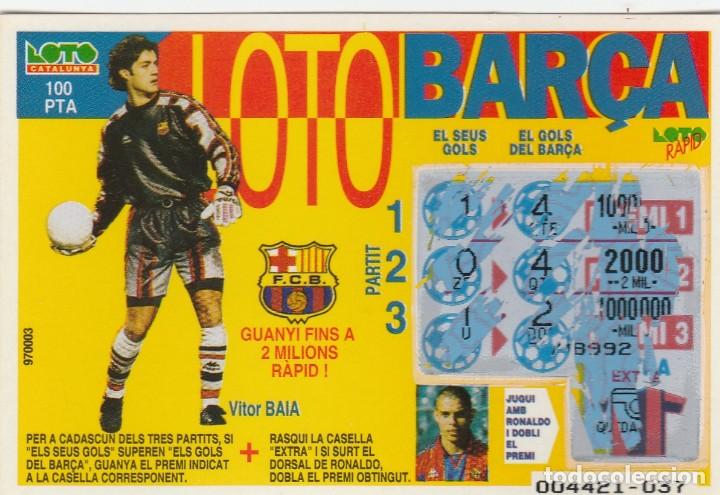 Collectionnisme sportif: BAR&Ccedil;A - LOTO RAPID - F, C. BARCELONA - FUTBOL - VITOR BAIA