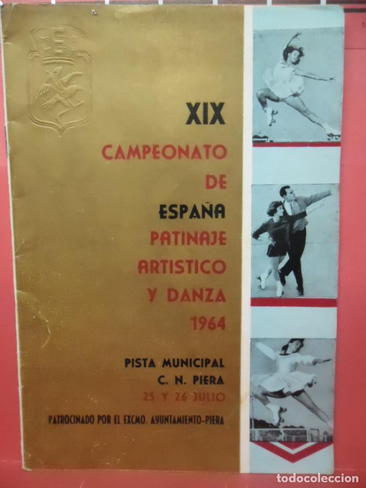 Sports collectibles: campeonato de espa&ntilde;a patinaje artistico y danza - piera - 1964 - samarach - franco