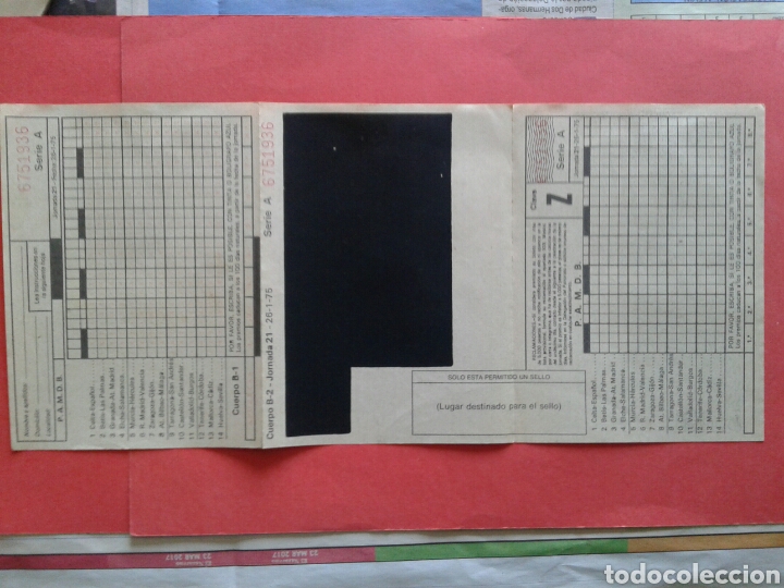 Coleccionismo deportivo: QUINIELA ANTIGUA 1975 - Foto 3