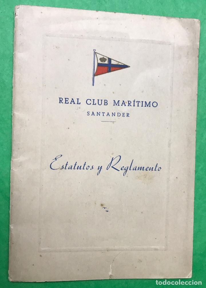 Sports collectibles: Real Club Mar&iacute;timo de Santander - Estatutos y Reglamento - A&ntilde;o 1959