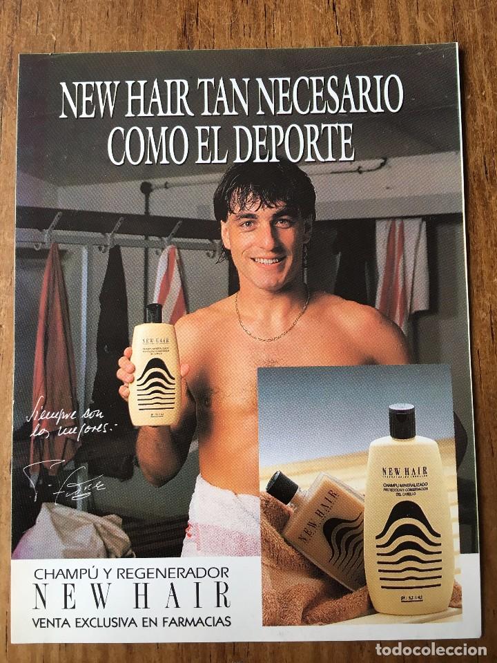 Sammelleidenschaft Sport: R2332 FOLLETO DE PUBLICIDAD CHAMPU NEW HAIR PAULO FUTRE ATLETICO MADRID
