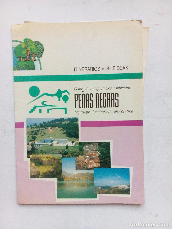 Coleccionismo deportivo: PE&Ntilde;AS NEGRAS ORTUELLA  CARPETA CON 6 ITINERARIOS +L&Aacute;MINA DE TIEMPOS GEOL&Oacute;GICOS