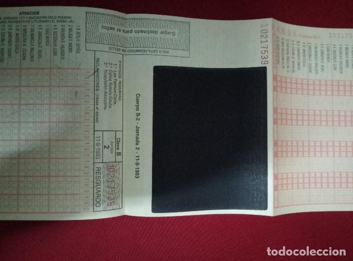 Coleccionismo deportivo: QUINIELA 1983, Jornada 2 del 11 de Septiembre - Foto 2
