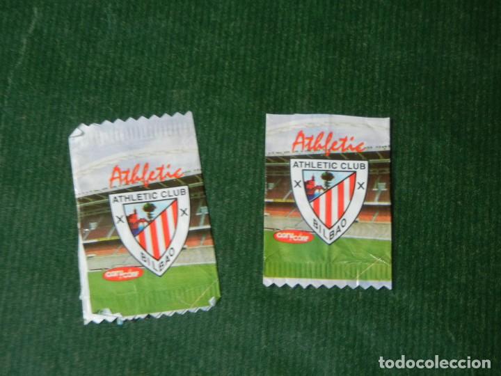 Coleccionismo deportivo: 2 ENVOLTORIOS CHOCOLATINAS AGRUCONF - ATHLETIC CLUB BILBAO - Foto 1