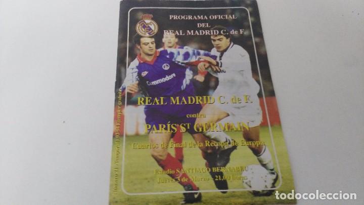 Sports collectibles: antiguo programa de futbol  r madrid paris sant  germain  1993
