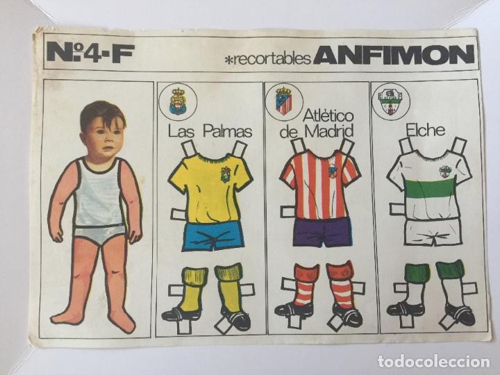 Coleccionismo deportivo: RECORTABLE ANFIMON. EQUIPOS LAS PALMAS, ATL&Eacute;TICO DE MADRID, ELCHE. - Foto 1
