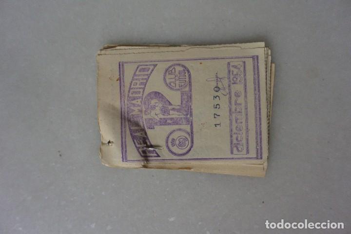 Coleccionismo deportivo: CONJUNTO DE 12 CUPONES SOCIO REALMADRID 1954 - Foto 2