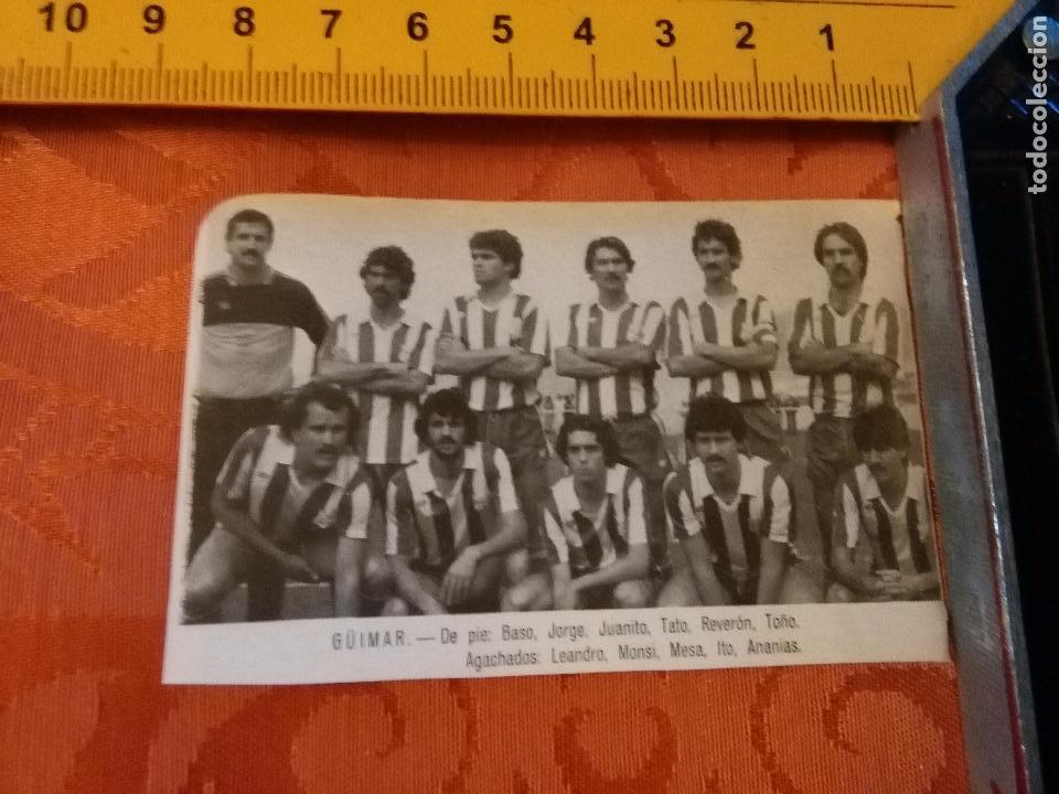 Collectionnisme sportif: RECORTE FOTOGRAFICO FUTBOL LIGA 1983 - G&Uuml;IMAR