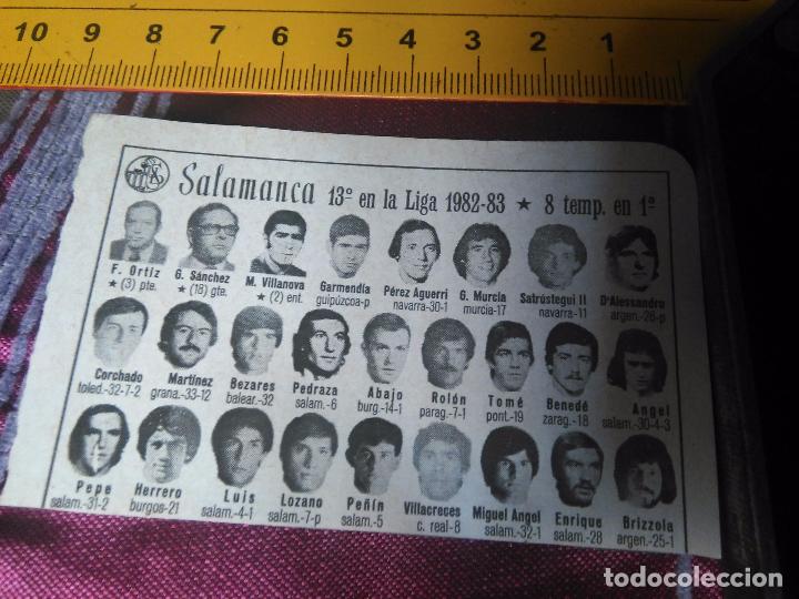 Sammelleidenschaft Sport: RECORTE FOTOGRAFICO FUTBOL LIGA - 1982 - 1983 SALAMANCA