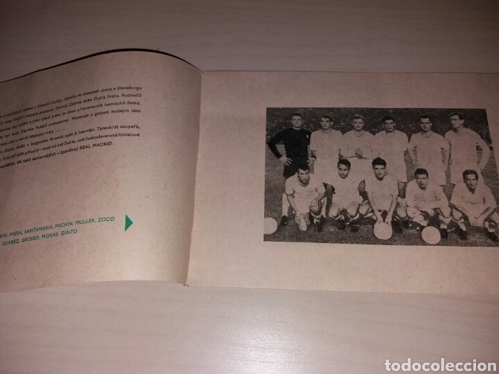 Coleccionismo deportivo: Antiguo programa REAL MADRID - DUKLA PRAHA - 2-12-1964 - Foto 2