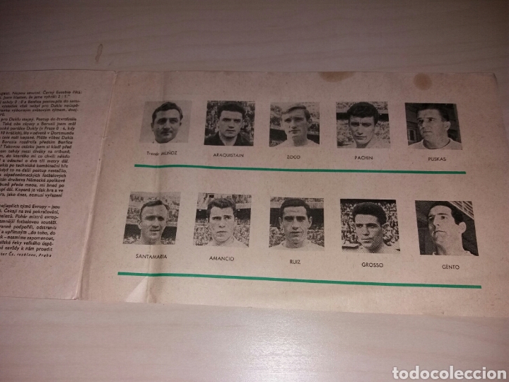 Coleccionismo deportivo: Antiguo programa REAL MADRID - DUKLA PRAHA - 2-12-1964 - Foto 3
