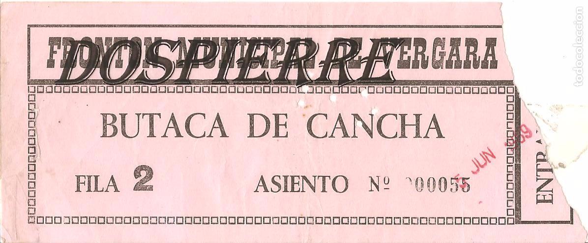 Coleccionismo deportivo: ENTRADA, FRONT&Oacute;N MUNICIPAL DE VERGARA, 5/06/1969 - Foto 1