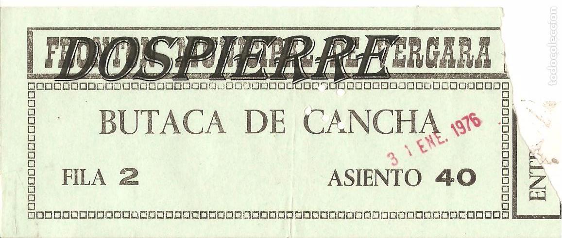 Coleccionismo deportivo: ENTRADA, FRONT&Oacute;N MUNICIPAL DE VERGARA, 31/01/1976 - Foto 1