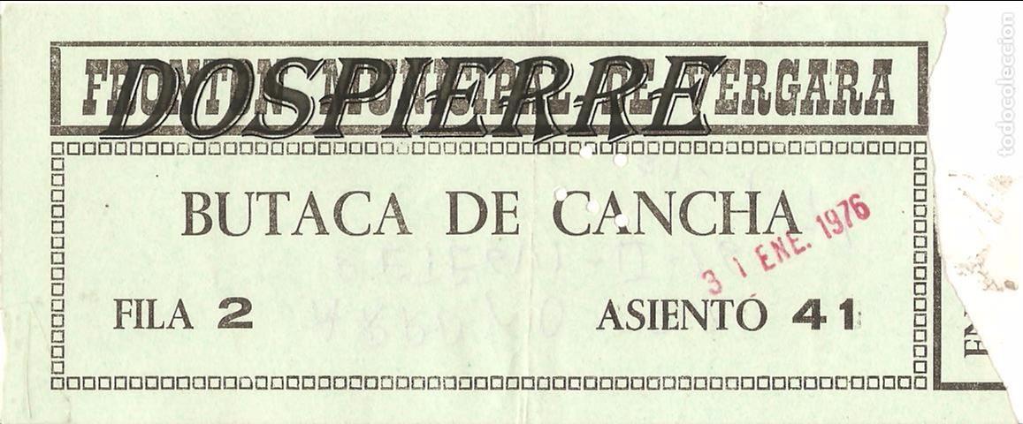 Coleccionismo deportivo: ENTRADA, FRONT&Oacute;N MUNICIPAL DE VERGARA, 1976 - Foto 1