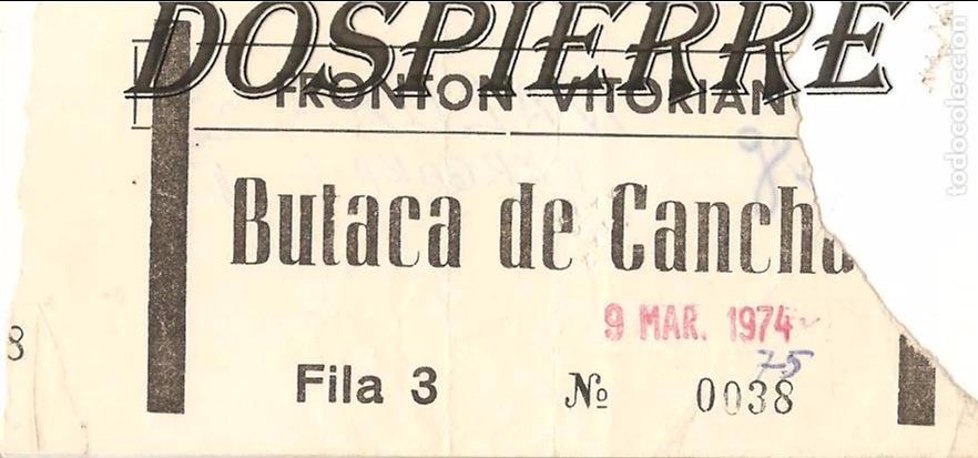 Coleccionismo deportivo: ENTRADA, FRONT&Oacute;N VITORIANO, 1975 - Foto 1