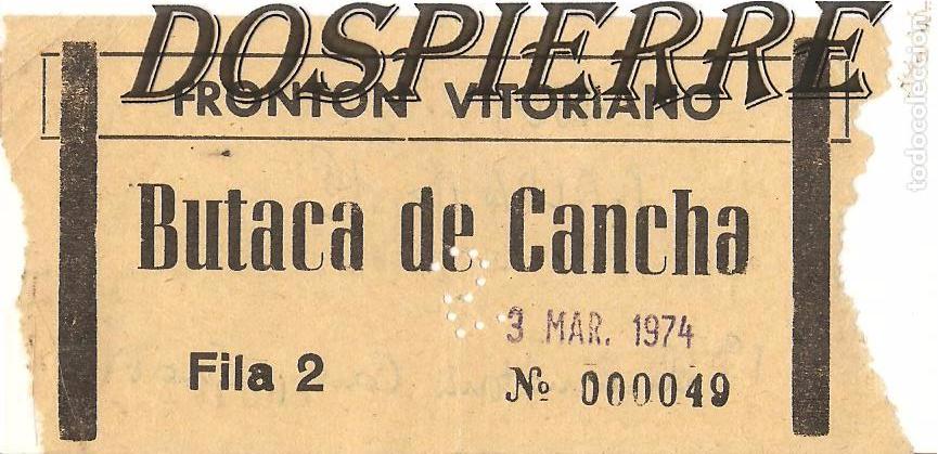 Coleccionismo deportivo: ENTRADA, FRONT&Oacute;N VITORIANO, 1974 - Foto 1