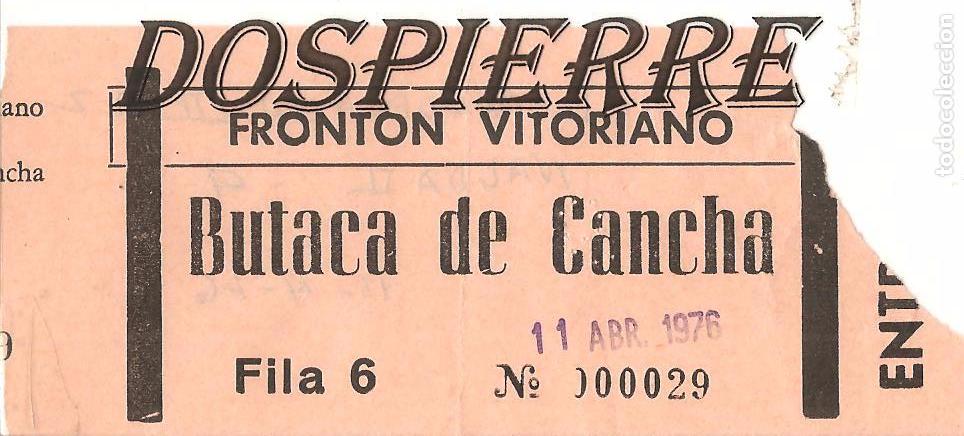 Coleccionismo deportivo: ENTRADA, FRONT&Oacute;N VITORIANO, 1976 - Foto 1