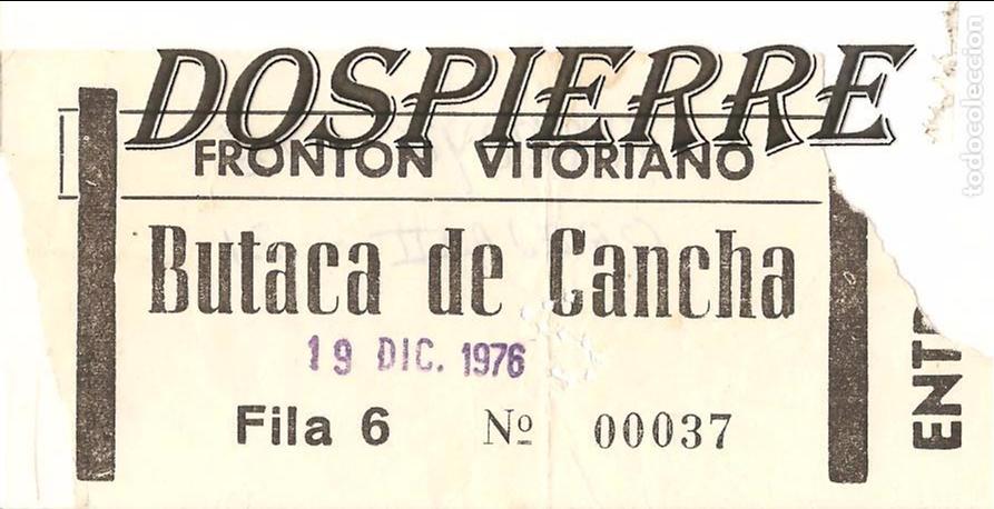 Coleccionismo deportivo: ENTRADA, FRONT&Oacute;N VITORIANO, 1976 - Foto 1