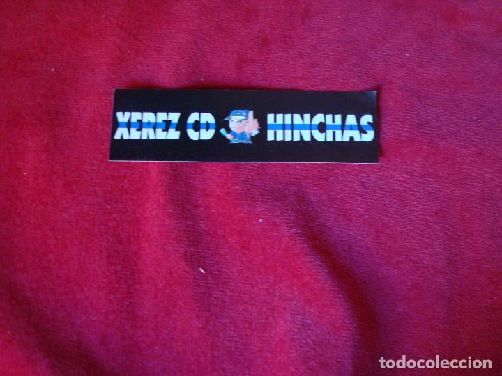 Coleccionismo deportivo: pegatina adhesivo ultras xerez cd hinchas 15x4