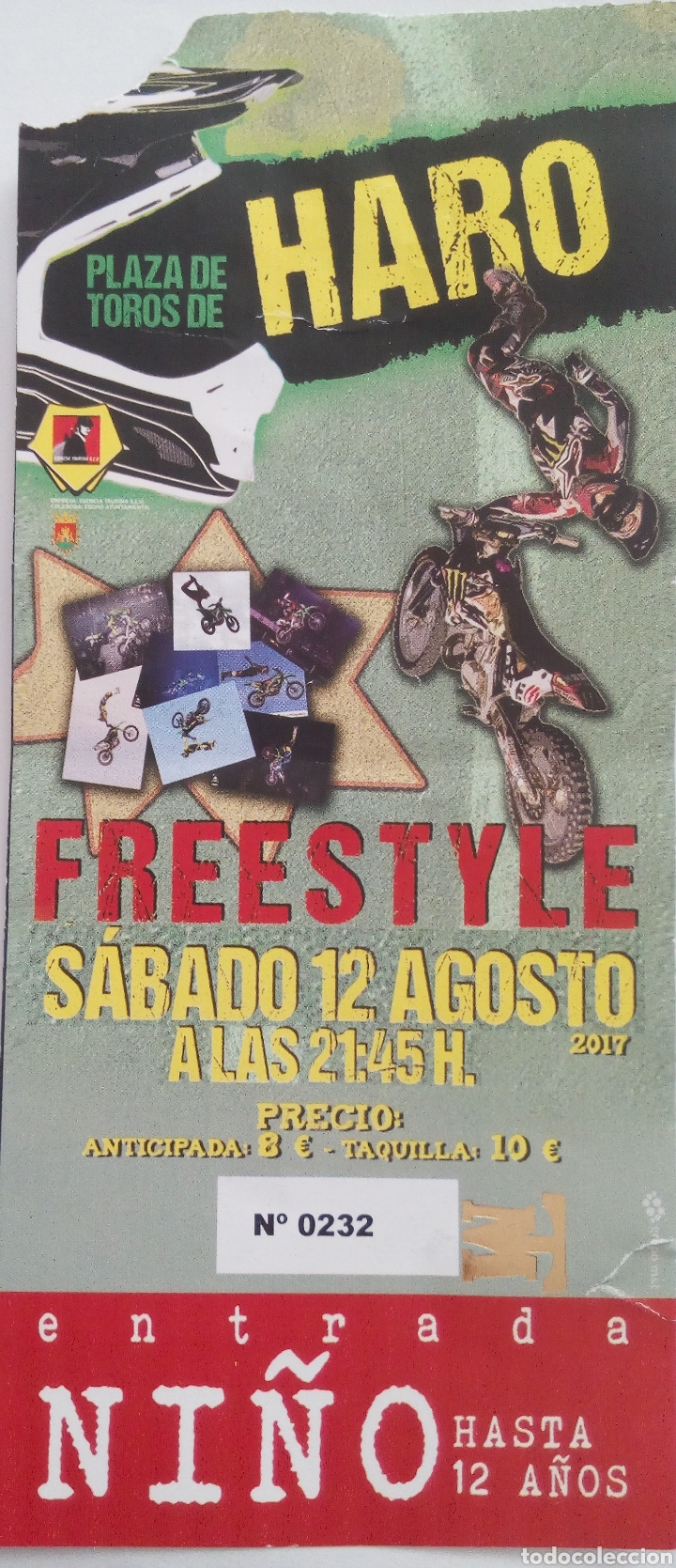 Coleccionismo deportivo: ENTRADA FREESTYLE EN HARO - Foto 1