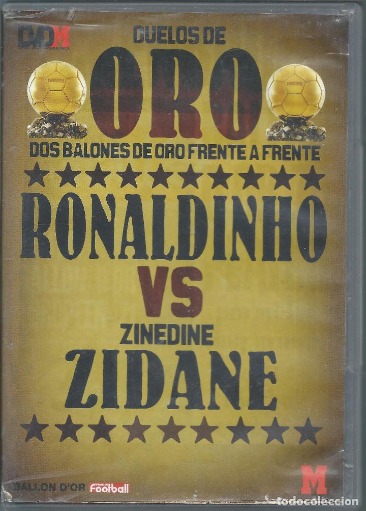 Coleccionismo deportivo: 9468 -DVD -DUELOS DE ORO- RONALDINHO vs ZIDANE - Foto 1