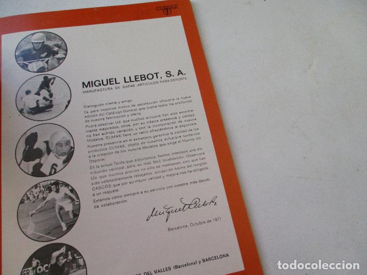 Coleccionismo deportivo: CLIMAX CAT&Aacute;LOGO OCTUBRE 1971- MIGUEL LLEBOT- BARCELONA - Foto 2