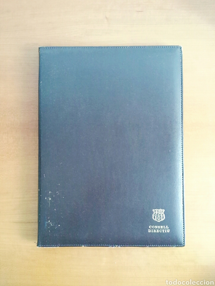 Sammelleidenschaft Sport: Libreta carpeta del Consejo Directivo del FC Barcelona a&ntilde;os 80 - original Bar&ccedil;a futbol cul&eacute;