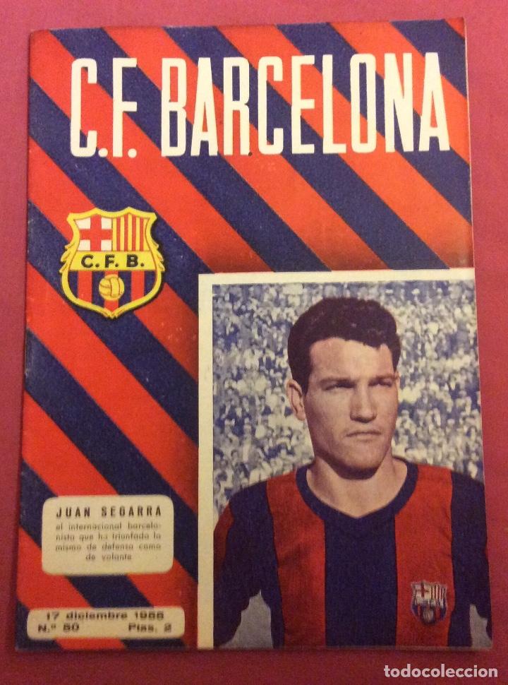 Sammelleidenschaft Sport: PROGRAMA C.F.BARCELONA. N- 50. DICIEMBRE 1955. PARTIDO BARCELONA- AT BILBAO