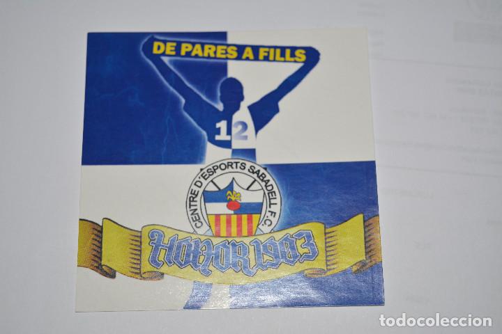 Coleccionismo deportivo: PEGATINA DEL CE SABADELL - Foto 1