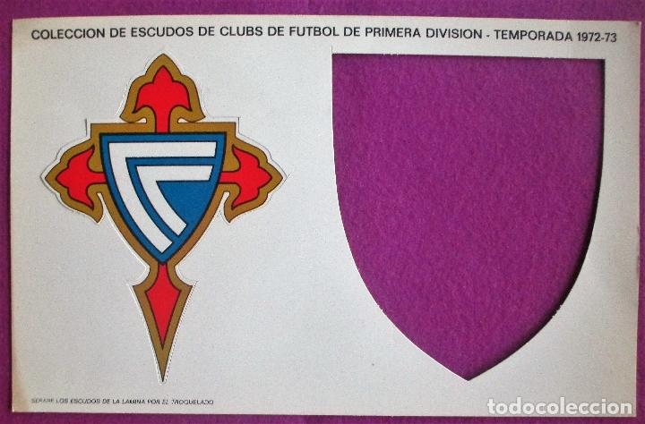 Sammelleidenschaft Sport: COLECCION DE ESCUDOS DE CLUBS DE FUTBOL DE 1&ordf; DIVISION, 1972-1973, RAYO VALLECANO, PUBLICIDAD