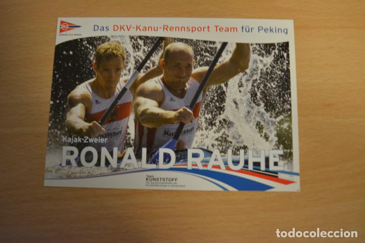 Sammelleidenschaft Sport: POSTAL DEL REMERO RONALD RAUHE (ALEMANIA)