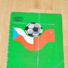 Coleccionismo deportivo: PROGRAMA INFORMÁTICO .CAMPEONATO DE EUROPA .URSS-CHECHOSLOVAKIA 1976A. Lote 108693555