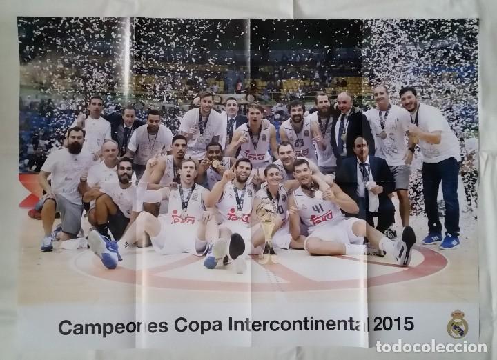 Coleccionismo deportivo: P&Oacute;STER CAMPEONES COPA INTERCONTINENTAL 2015 REAL MADRID (33X59cm) - Foto 1