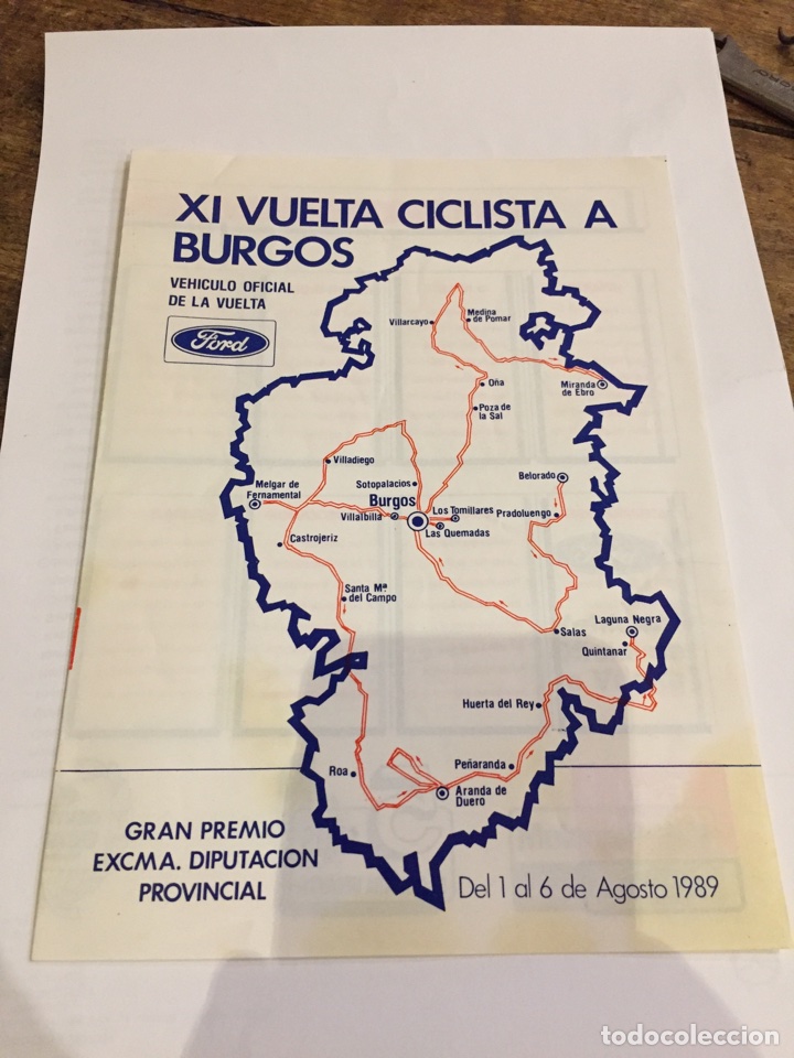 Coleccionismo deportivo: Manual de la vuelta Burgos 1989 - Foto 1